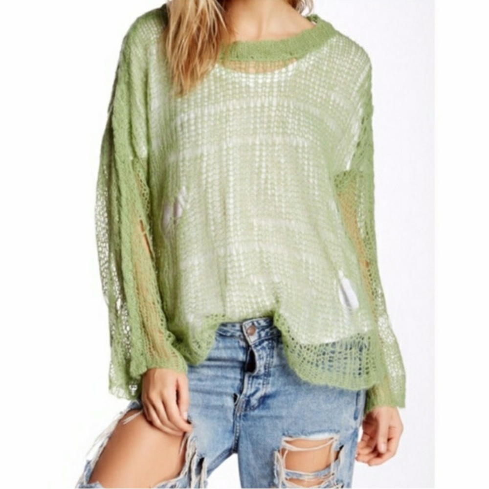 Wildfox Light Green Women's Sweater